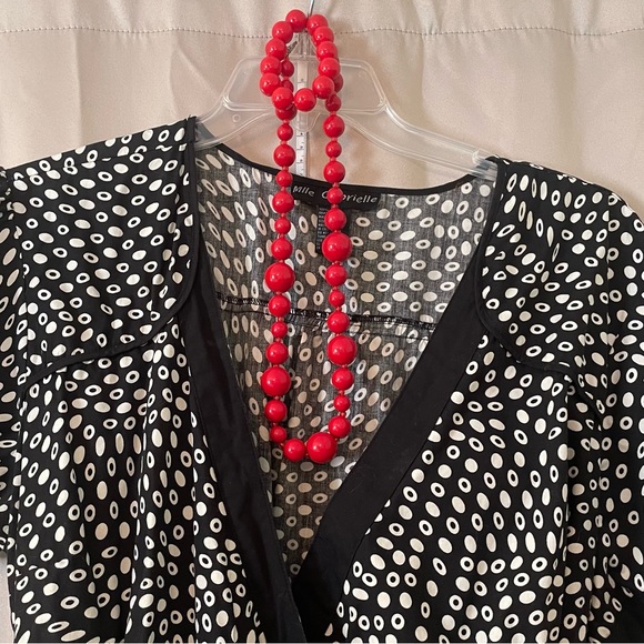 Lane Bryant Jewelry - Lane Bryant Candy Apple Red Large Bead Necklace and Bracelet Set
